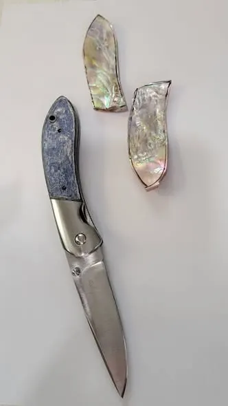 Custom Mother Of Pearl Knife 1