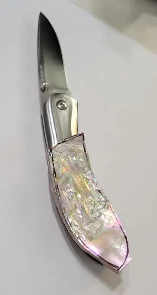 Custom Mother Of Pearl Knife 2