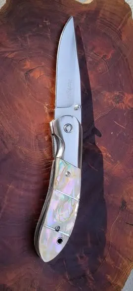Custom Mother Of Pearl Knife 4