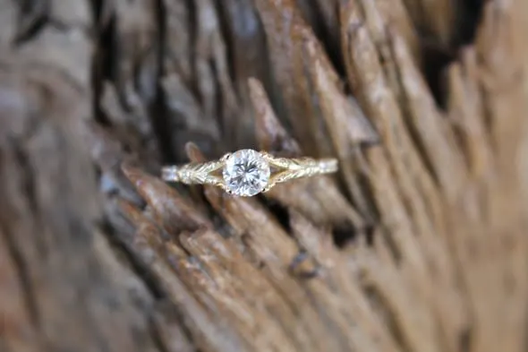 Half Carat Precision Round Brilliant Diamond Ring 1