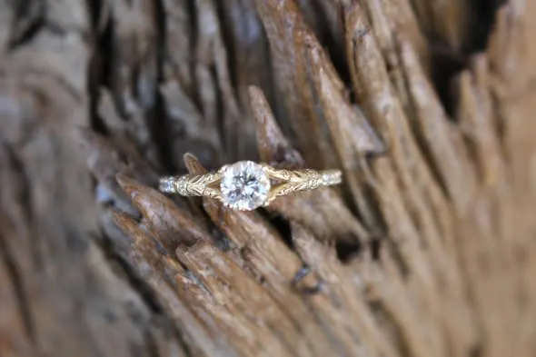 Half Carat Precision Round Brilliant Diamond Ring 2