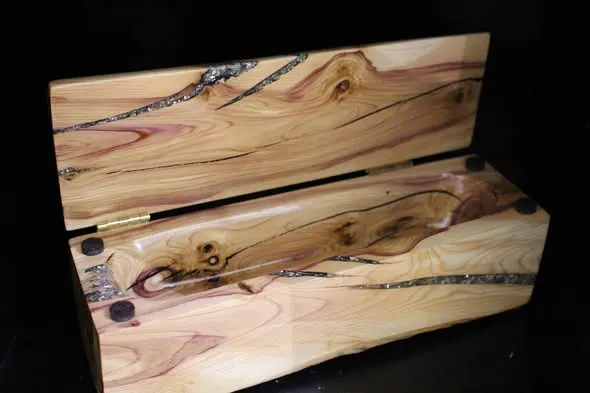 Lilac Wood Burl Box 1
