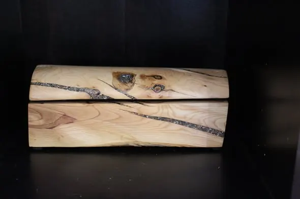 Lilac Wood Burl Box 2