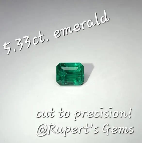 Precision Cut Emerald 2