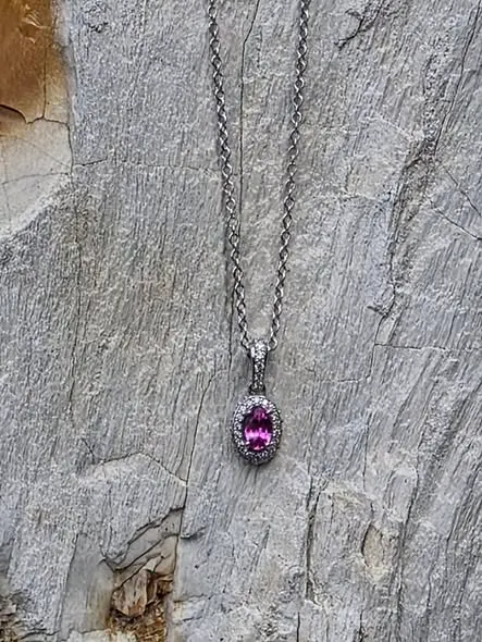 Purple Amethyst Pendant Necklace 2