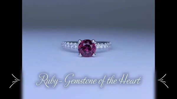 Ruby And Diamond Engagement Ring