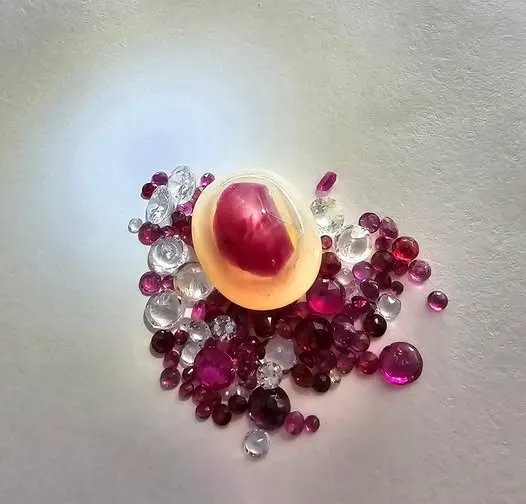 Ruby In White Sapphire