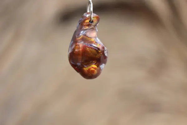 Sterling Silver Fire Agate Pendant